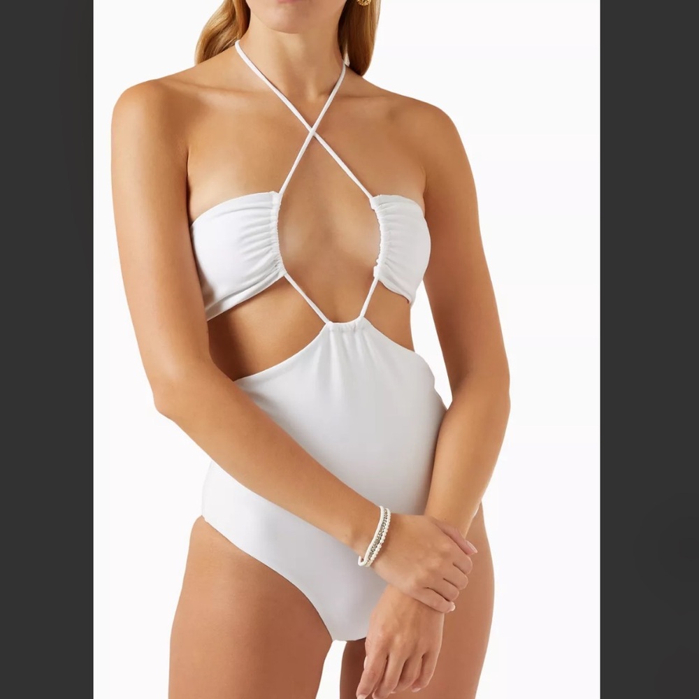 NWT JADE SWIM Layla Cut-out One-piece Swimsuit - Picture 3 of 16